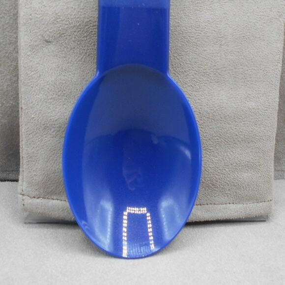 Vintage Tupperware Serving Spoon Utensil Blue 12.5" 3475A-2 RARE - Picture 3 of 6